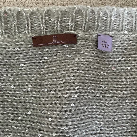 Silver sequin shrug, size small - Picture 2 of 2